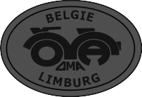 Old Motorcycle Association - Zwart wit logo